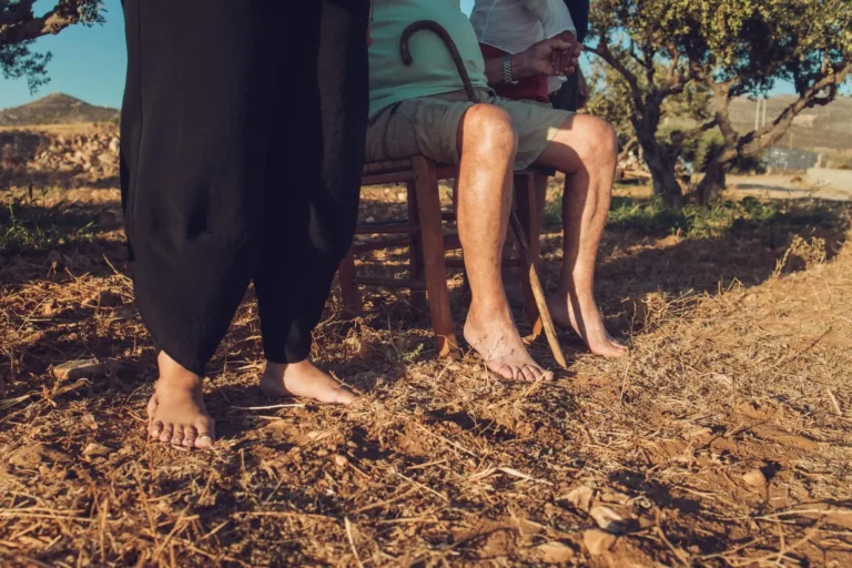 Feet on the ground