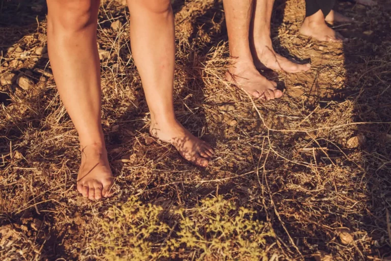 Feet on the ground